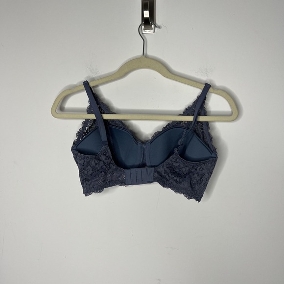 Victorias Secret Bra Womens 34DD Blue Body By Victoria Lined Demi Lace - Picture 8 of 8